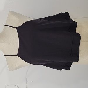 Forever 21 Black Cami Tiered Top SZ M